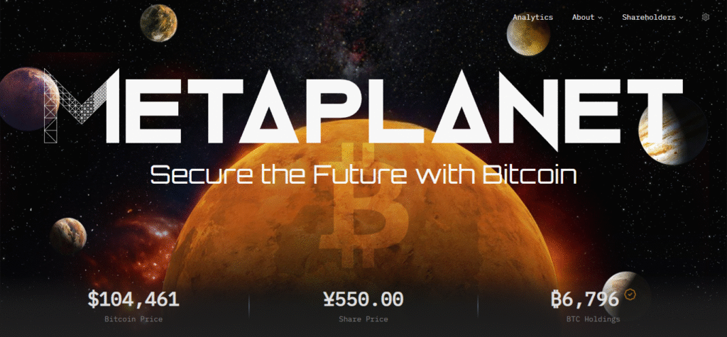 MetaPlanet secure the future with BTC